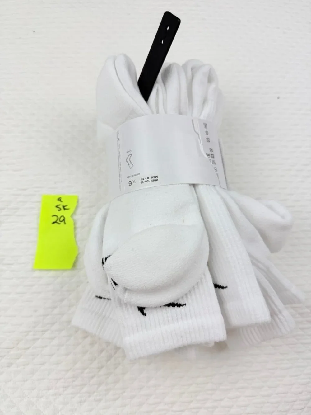 Nike Everyday Plus  Adult Mens Large  (8-12) Unisex Cushioned 5 Pack Crew Socks